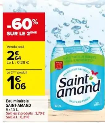 SAINT-AMAND Eau minérale 1,5 l