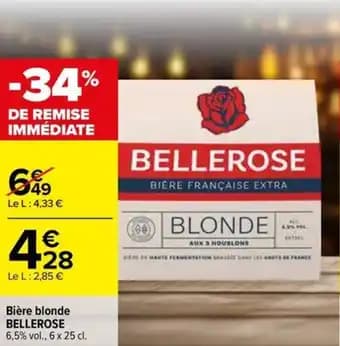 BELLEROSE Bière blonde