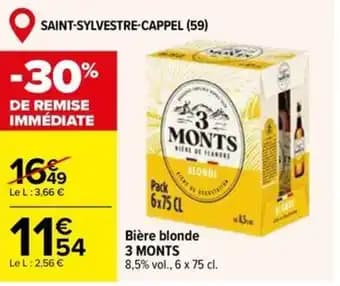 3 MONTS Bière blonde