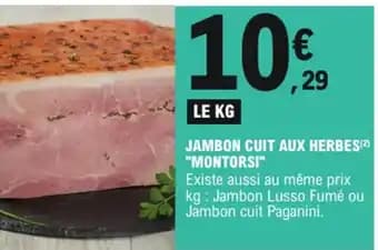 Montorsi jambon cuit aux herbes