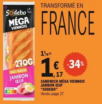 Promotion Exclusives de 7
Sodebo : Découvrez l'Offre incontournable