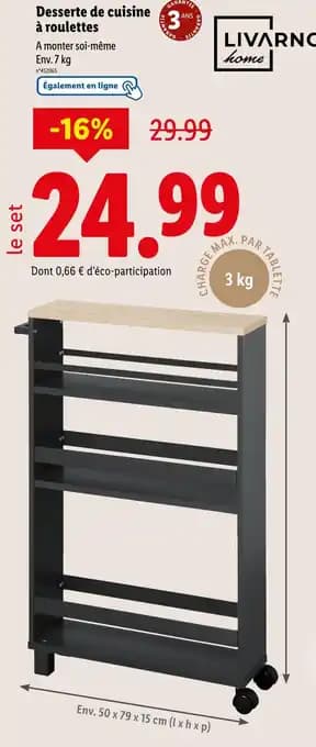 Promotion Exclusives de Desserte cuisine : Découvrez l'Offre incontournable