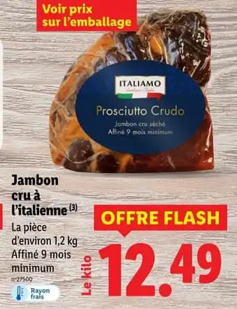 ITALIAMO Jambon cru à l’italienne