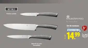 Masterpro Set de couteaux
