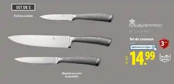 Masterpro Set de couteaux