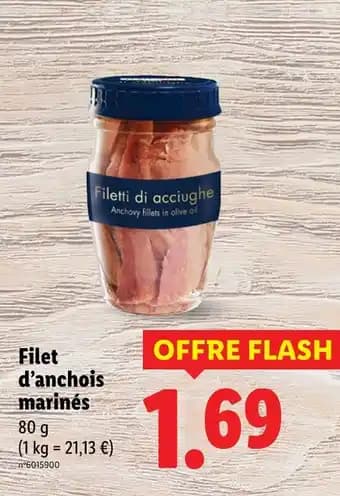 Filet d'anchois marinés