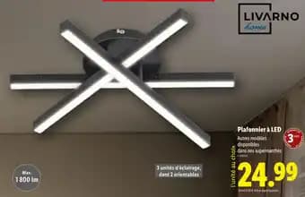Livarno Home Plafonnier à LED