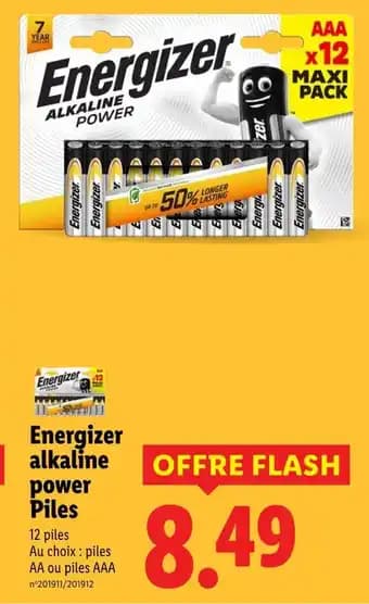 ENERGIZER Alkaline power piles