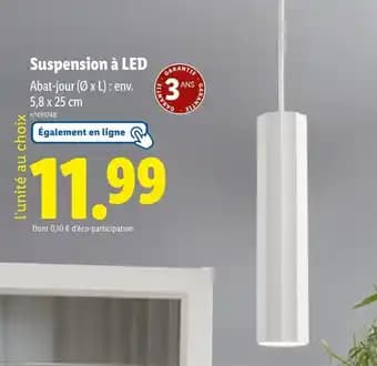 Suspension à LED