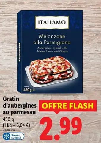ITALIAMO Gratin d'aubergines au parmesan