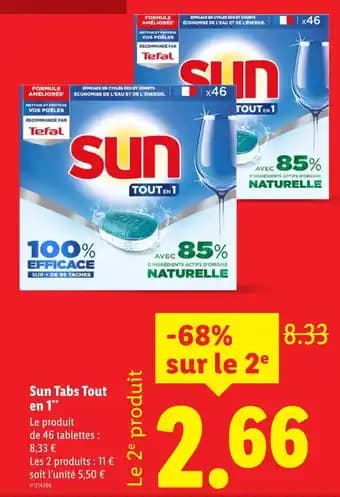 SUN Sun tabs tout en 1