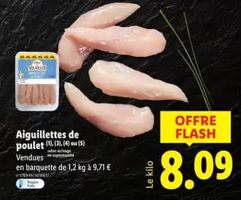 Aiguillettes de poulet