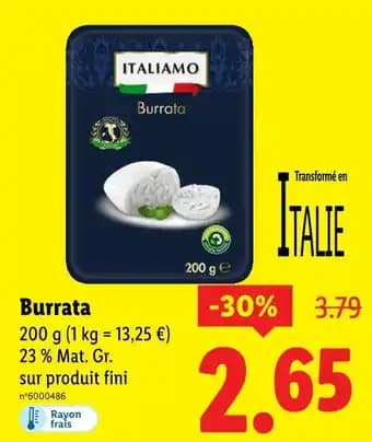 Promotion Exclusives de 2
Burrata : Découvrez l'Offre incontournable