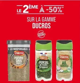 Promotion Exclusives de 7
            
        
        Ducros : Découvrez l'Offre incontournable
