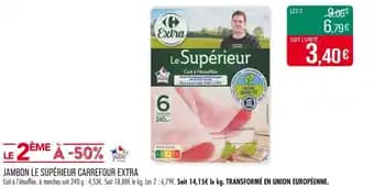 Promotion Exclusives de 41
Jambon le supérieur : Découvrez l'Offre incontournable