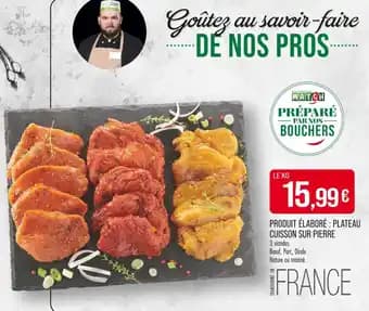 Produit élaboré : plateau cuisson sur pierre