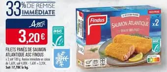 FINDUS Filets panés de saumon atlantique asc