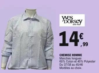 Promotion Exclusives de 14
Chemise : Découvrez l'Offre incontournable