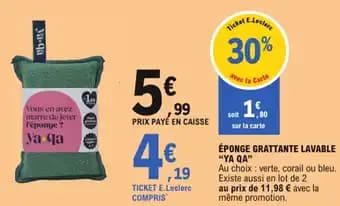 Promotion Exclusives de 17
Éponge : Découvrez l'Offre incontournable