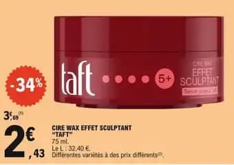 Promotion Exclusives de 1
Taft : Découvrez l'Offre incontournable