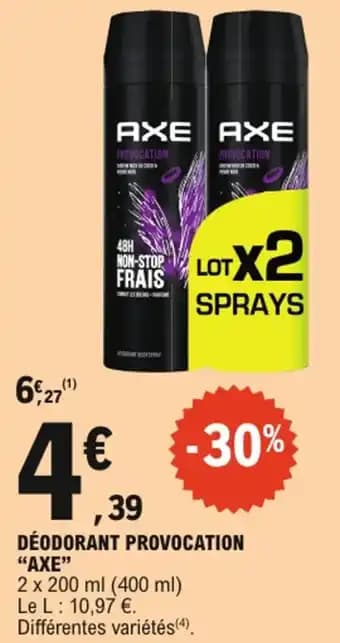 Promotion Exclusives de 21
Déodorant : Découvrez l'Offre incontournable