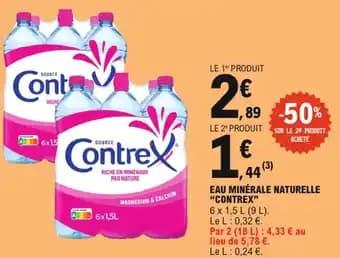Promotion Exclusives de 1
Contrex : Découvrez l'Offre incontournable