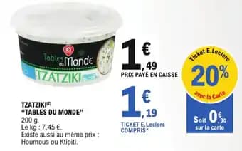 Promotion Exclusives de 5
Tzatziki : Découvrez l'Offre incontournable