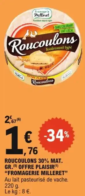 Promotion Exclusives de 7
Fromagerie milleret : Découvrez l'Offre incontournable