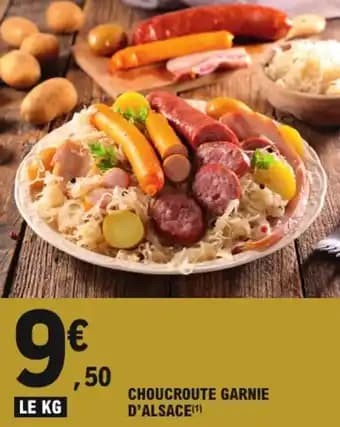 Promotion Exclusives de 5
Choucroute garnie d'alsace : Découvrez l'Offre incontournable