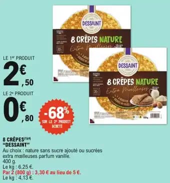 Dessaint 8 crêpes 400 g