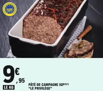 Promotion Exclusives de 4
Pâté campagne : Découvrez l'Offre incontournable