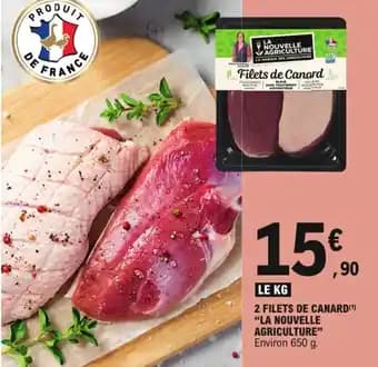 La nouvelle agriculture 2 filets de canard 650 g