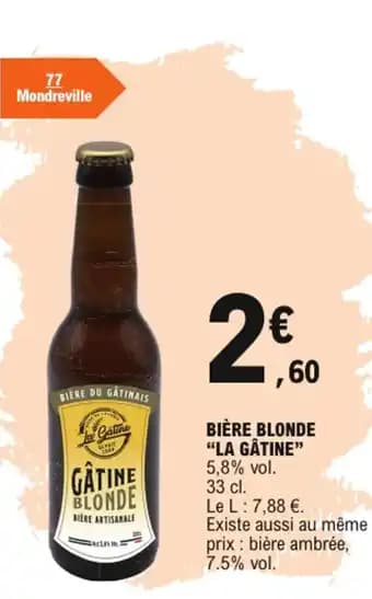 La gâtine bière blonde 33 cl