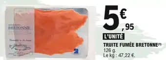 Truite fumée bretonne 126 g