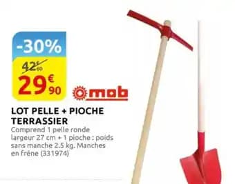 MOB Lot pelle + pioche terrassier