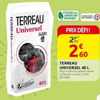 TERREAU UNIVERSEL 40 L