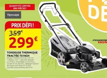 Promotion Exclusives de 1
Tondeuse Thermique : Découvrez l'Offre incontournable