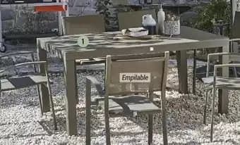 Table extensible en verre memphis 2