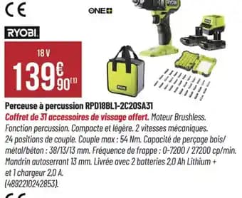 Promotion Exclusives de 7
Perceuse à percussion : Découvrez l'Offre incontournable