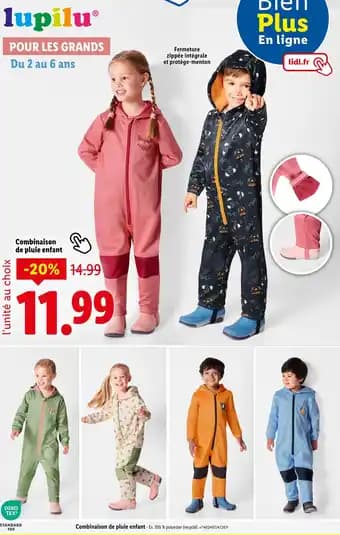 lupilu Combinaison de pluie enfant