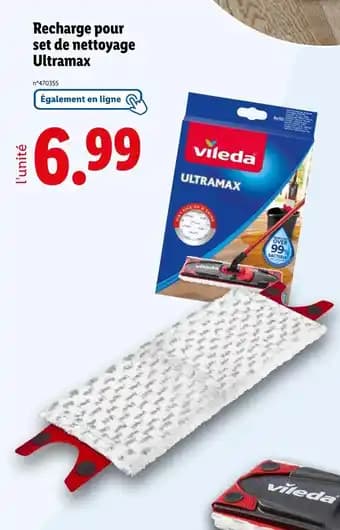 Vileda Recharge pour set de nettoyage Ultramax