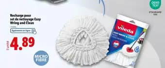 Vileda Recharge pour set de nettoyage Easy Wring and Clean