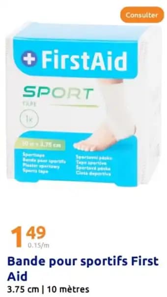 Bande pour sportifs First Aid