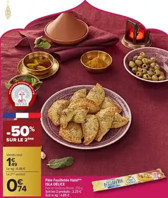 ISLA DÉLICE Pâte Feuilletée Halal 230 g