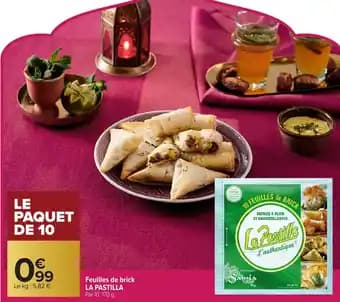 LA PASTILLA Feuilles de brick