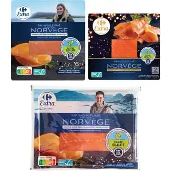 CARREFOUR EXTRA SUR TOUS LES SAUMONS FUMÉS FILIÈRE QUALITÉ