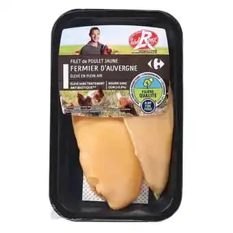 FILIÈRE QUALITÉ CARREFOUR Filets de poulet fermier d'Auvergne