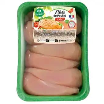 CARREFOUR SENSATION Filets de poulet Halal