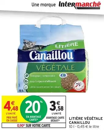 CANAILLOU Litière végétale 10 L