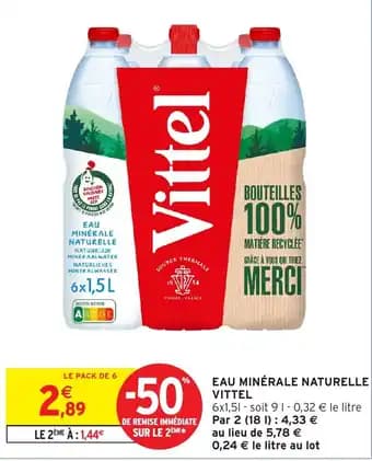 Promotion Exclusives de 48
Eau minérale : Découvrez l'Offre incontournable